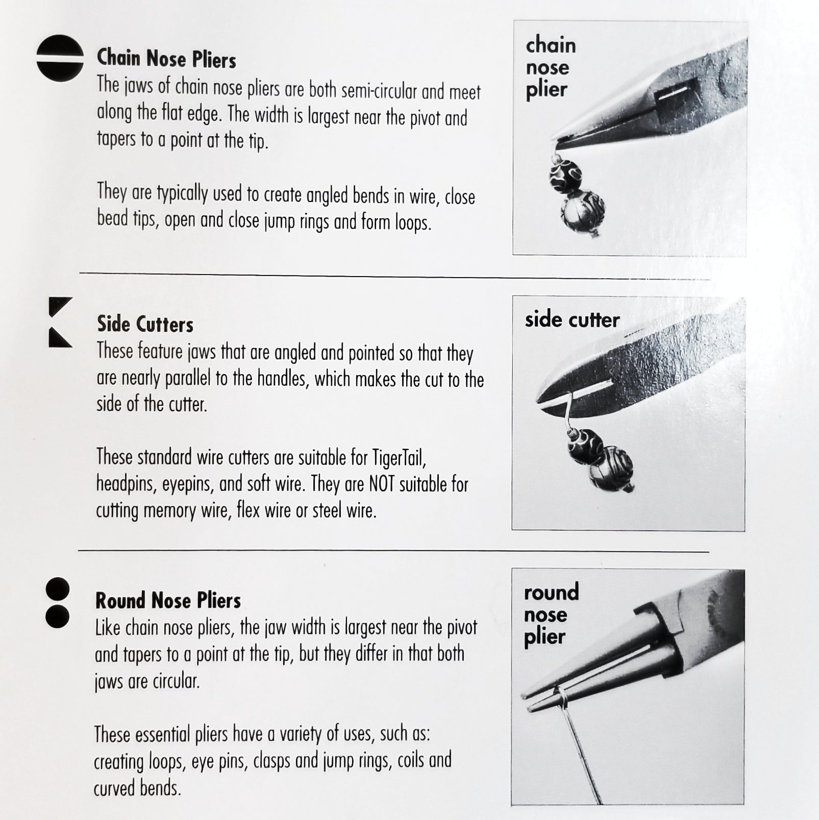 鉗，Beadsmith, 一套三款