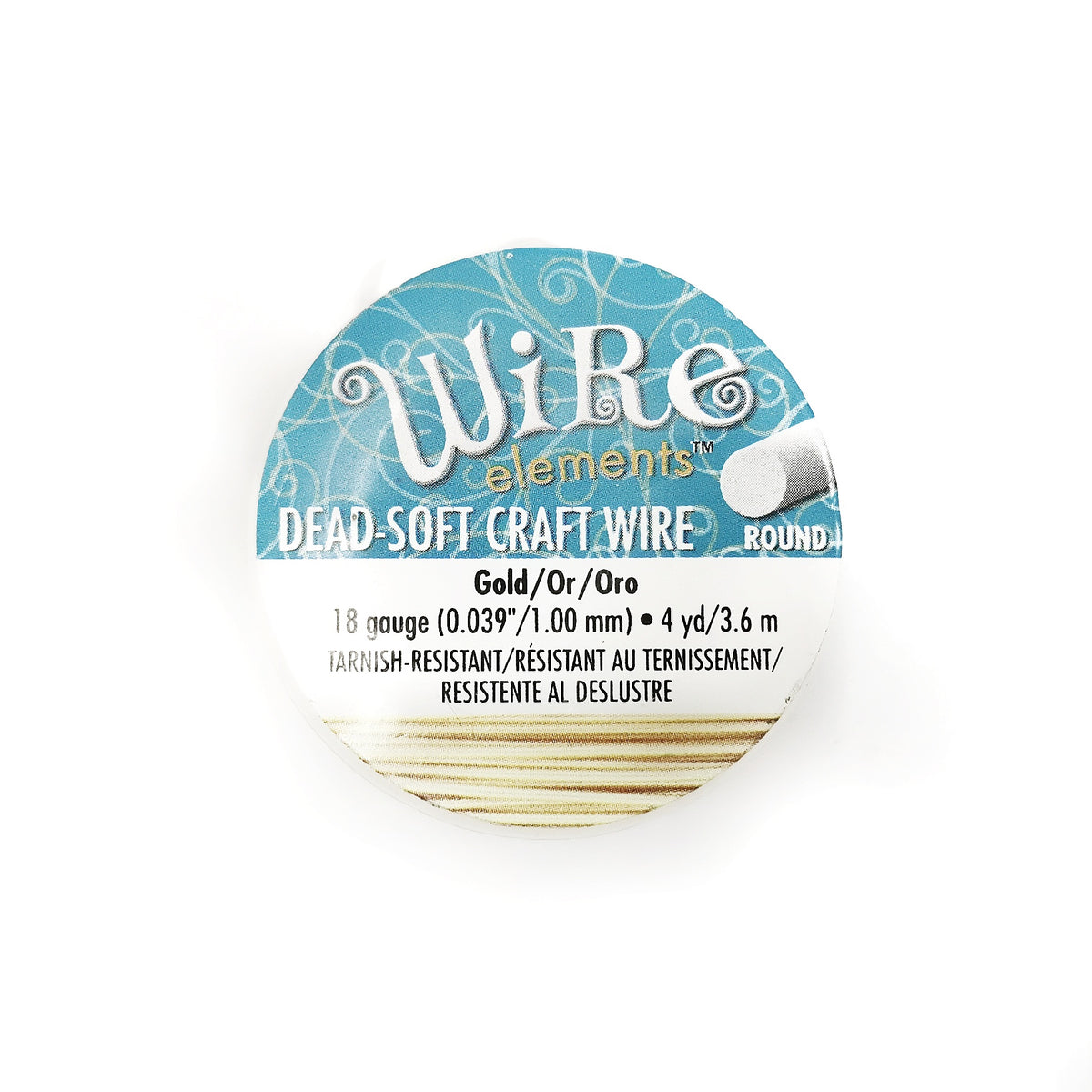 Craft Wire, Round, Beadsmith, 18 Gauge (1mm) | 圓銅線, Beadsmith, 18 Gauge (1mm)