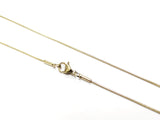 Stainless Steel Necklace, 1mm Snake Chain, gold color | 不鏽鋼項鏈 1mm蛇骨鏈, 金色
