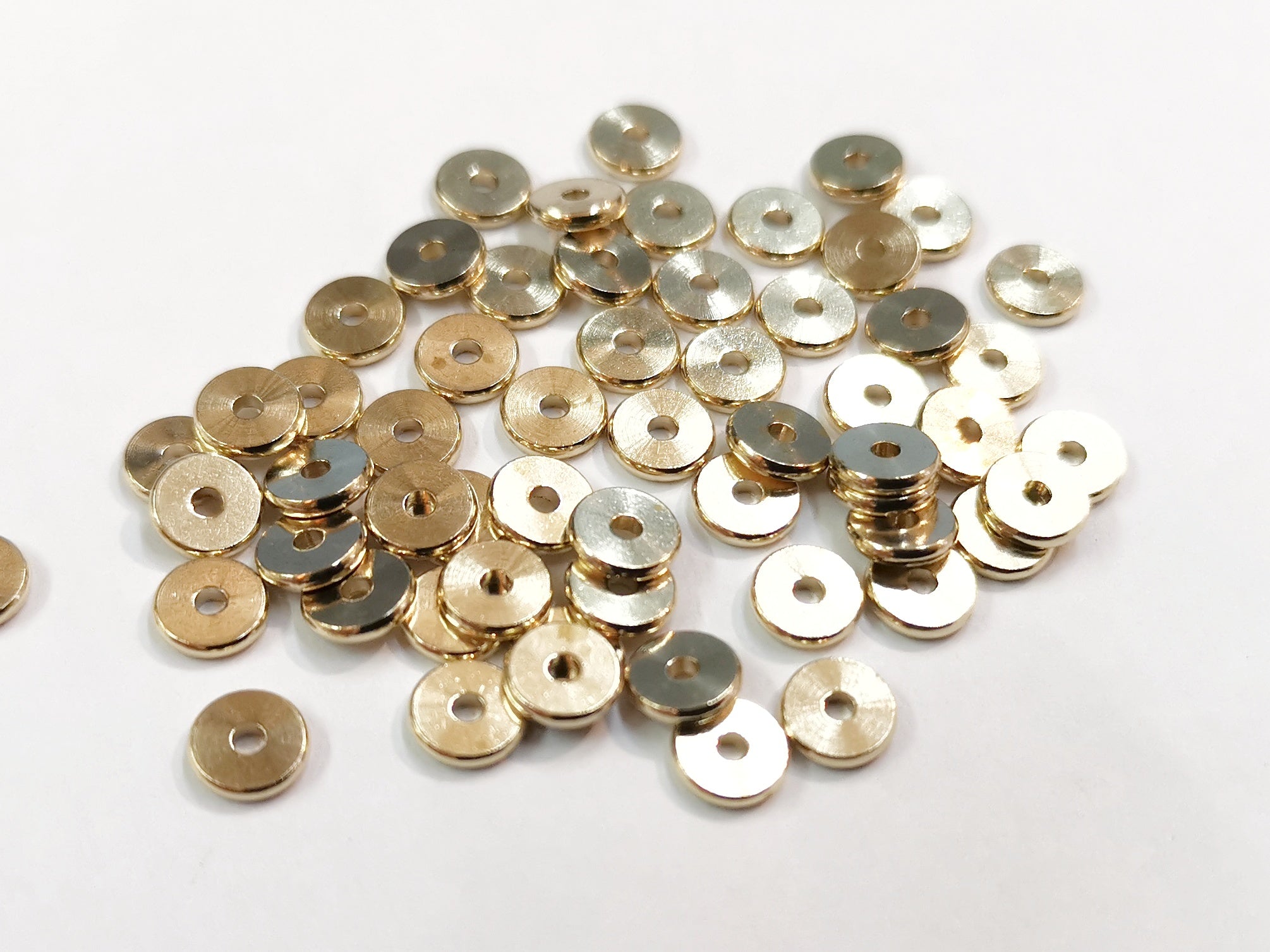 銅珠, 圓片隔珠