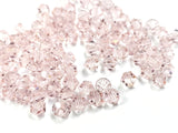 Bicone Glass Bead, 6mm, Light Pink, 72pcs | 雙尖水晶玻璃, 6mm, 水紅, 72粒