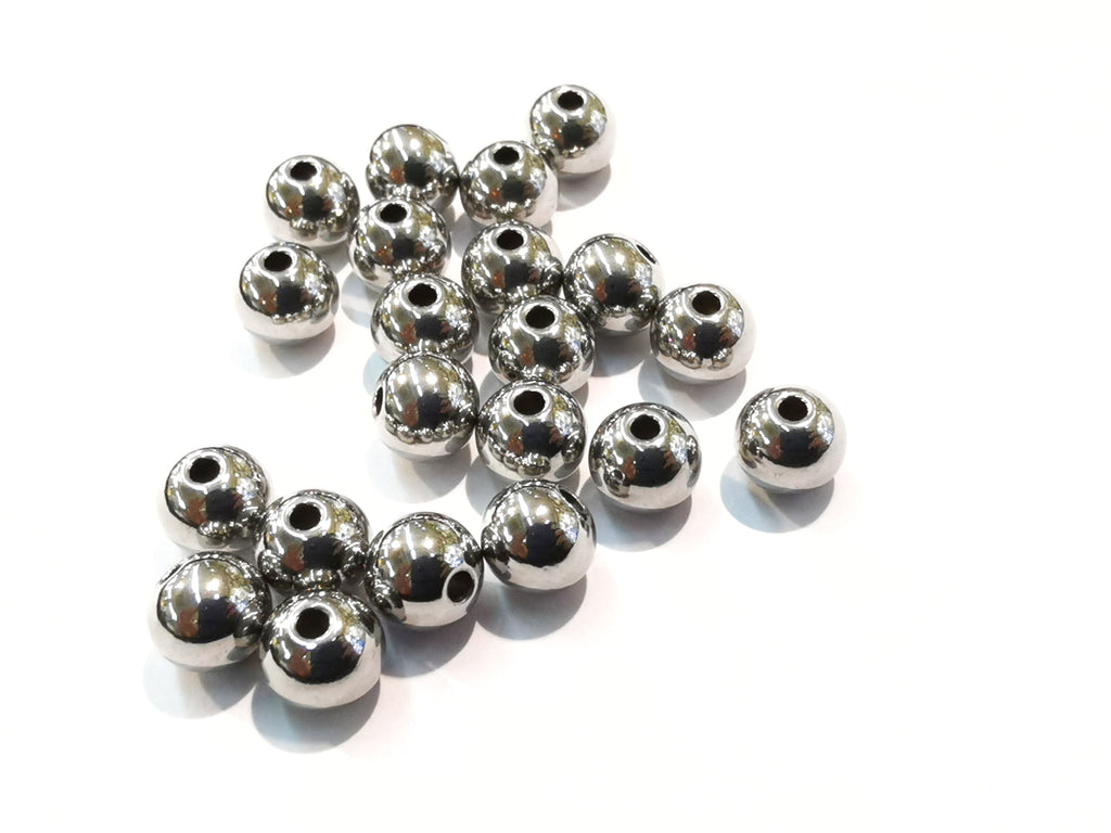 不鏽鋼圓珠, 8mm, 12個