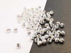 銅珠, 4mm實心切面銅珠, 30個