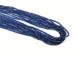 Glass beads, 2mm faceted round, Dark Blue | 玻璃珠, 2mm, 切面圓珠, 深藍色