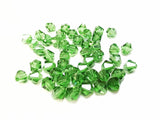 Bicone Glass Bead, 8mm, Medium Green, 36pcs | 雙尖水晶玻璃, 8mm, 果綠, 36粒