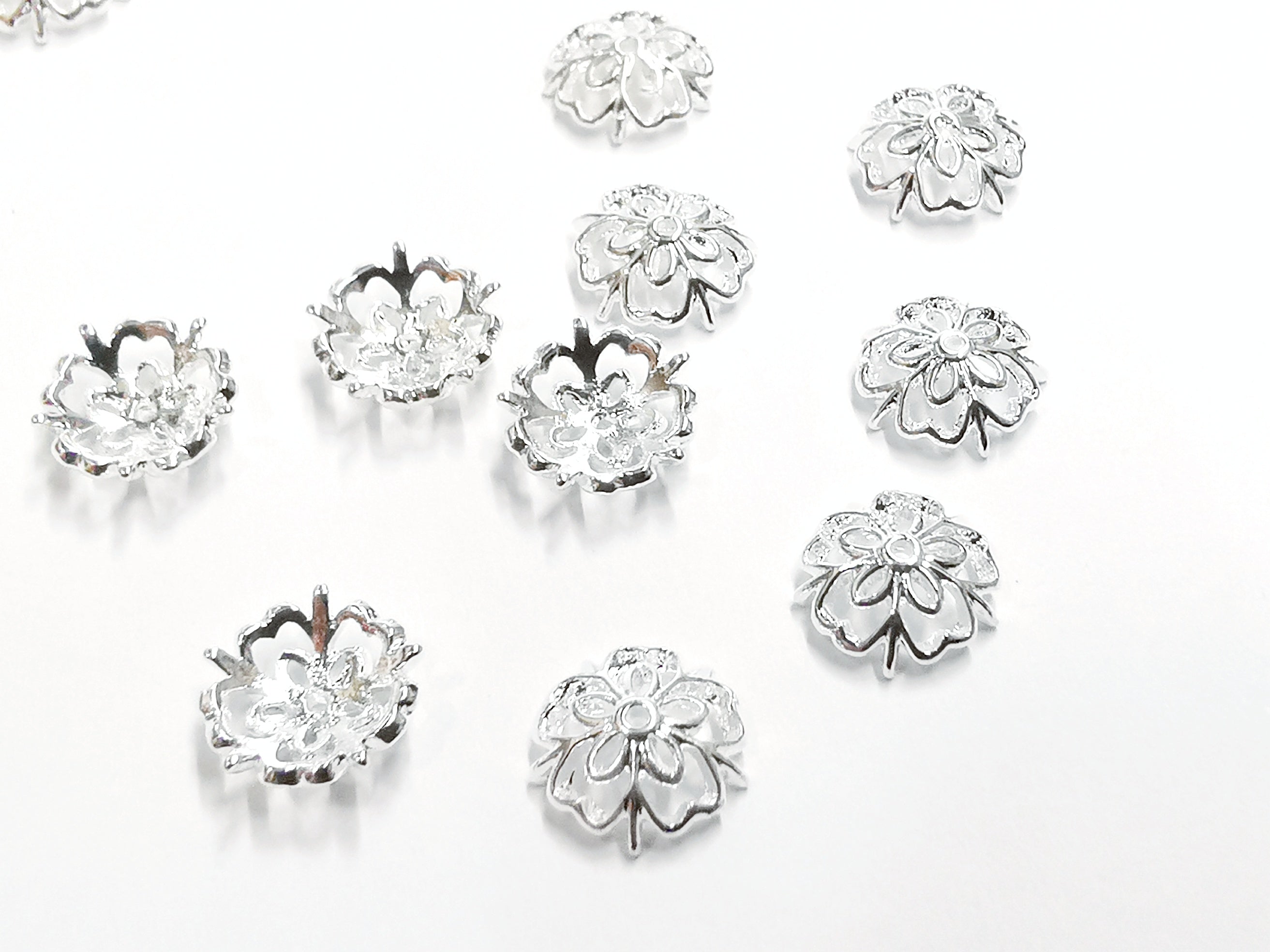 Bead Cap, Brass, 8mm, 10 Pieces | 銅珠蓋, 8mm, 10個