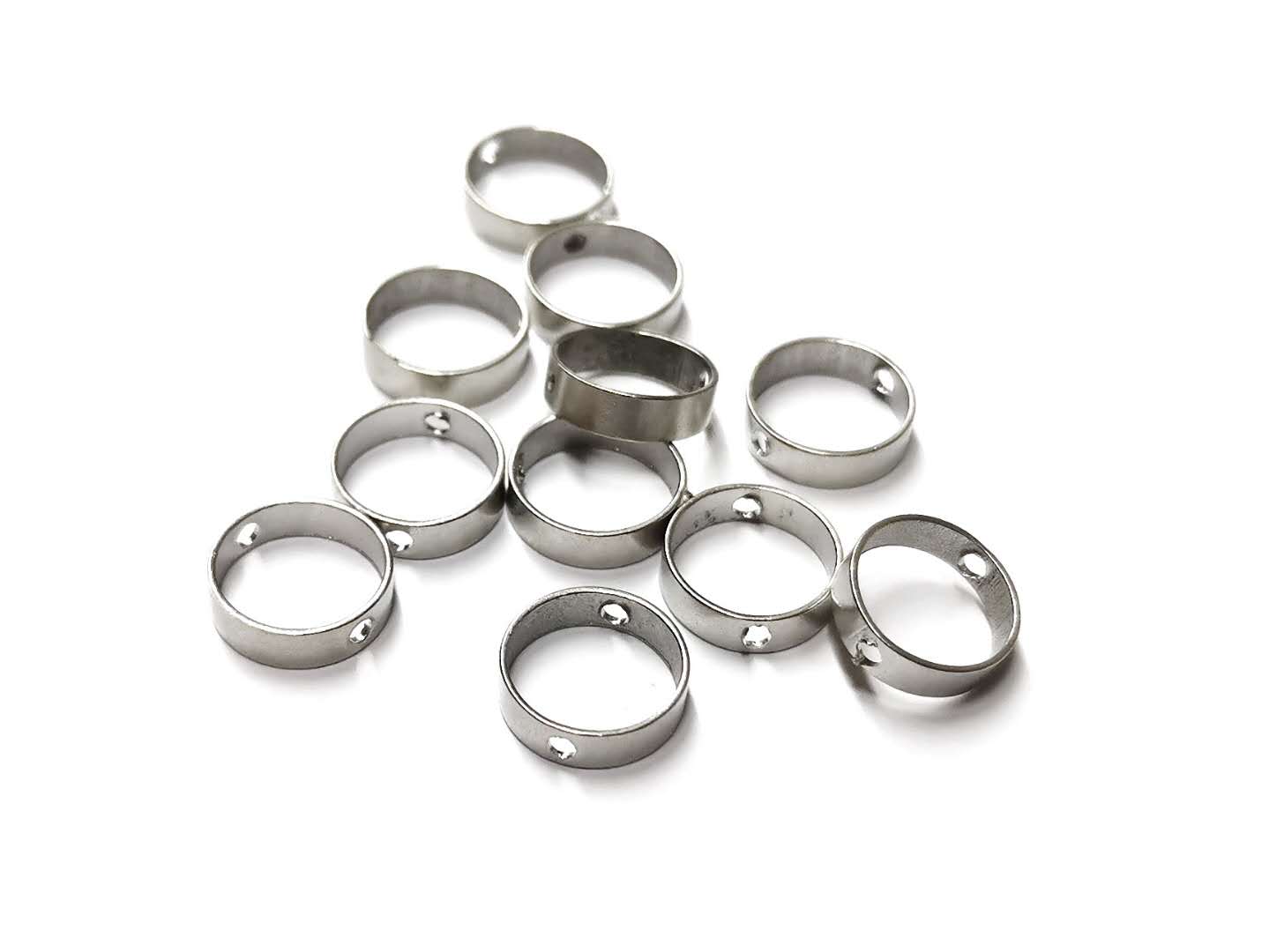 雙孔銅圈, 9mm/11mm, 6個