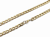 Stainless Steel Necklace, 6.5mm Flat Curb Chain | 不鏽鋼項鏈 6.5mm扁鏈