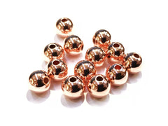 Bead, Brass, 8mm, Solid Ball,  Assorted colors | 8mm圓形實心銅珠, 多色