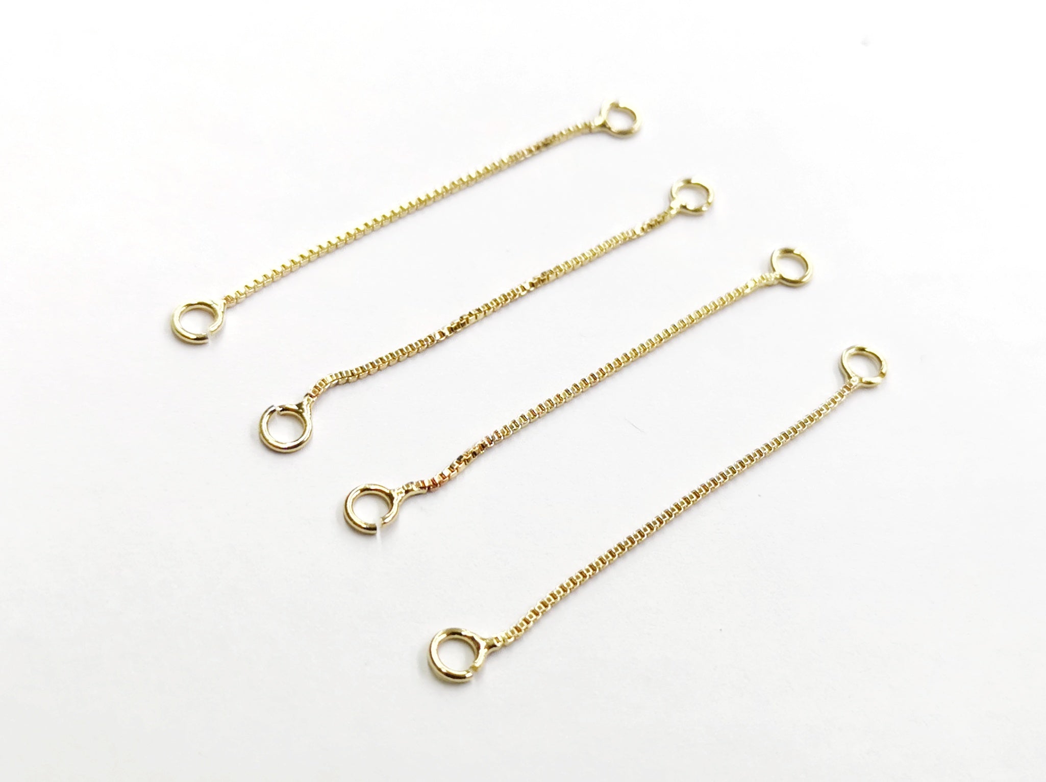 Connector, brass chain, 48mm | 連接銅鏈, 焊開口圈, 48mm