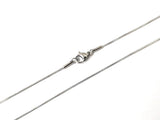 Stainless Steel Necklace, 1mm Snake Chain, steel color | 不鏽鋼項鏈 1mm蛇骨鏈, 鋼色