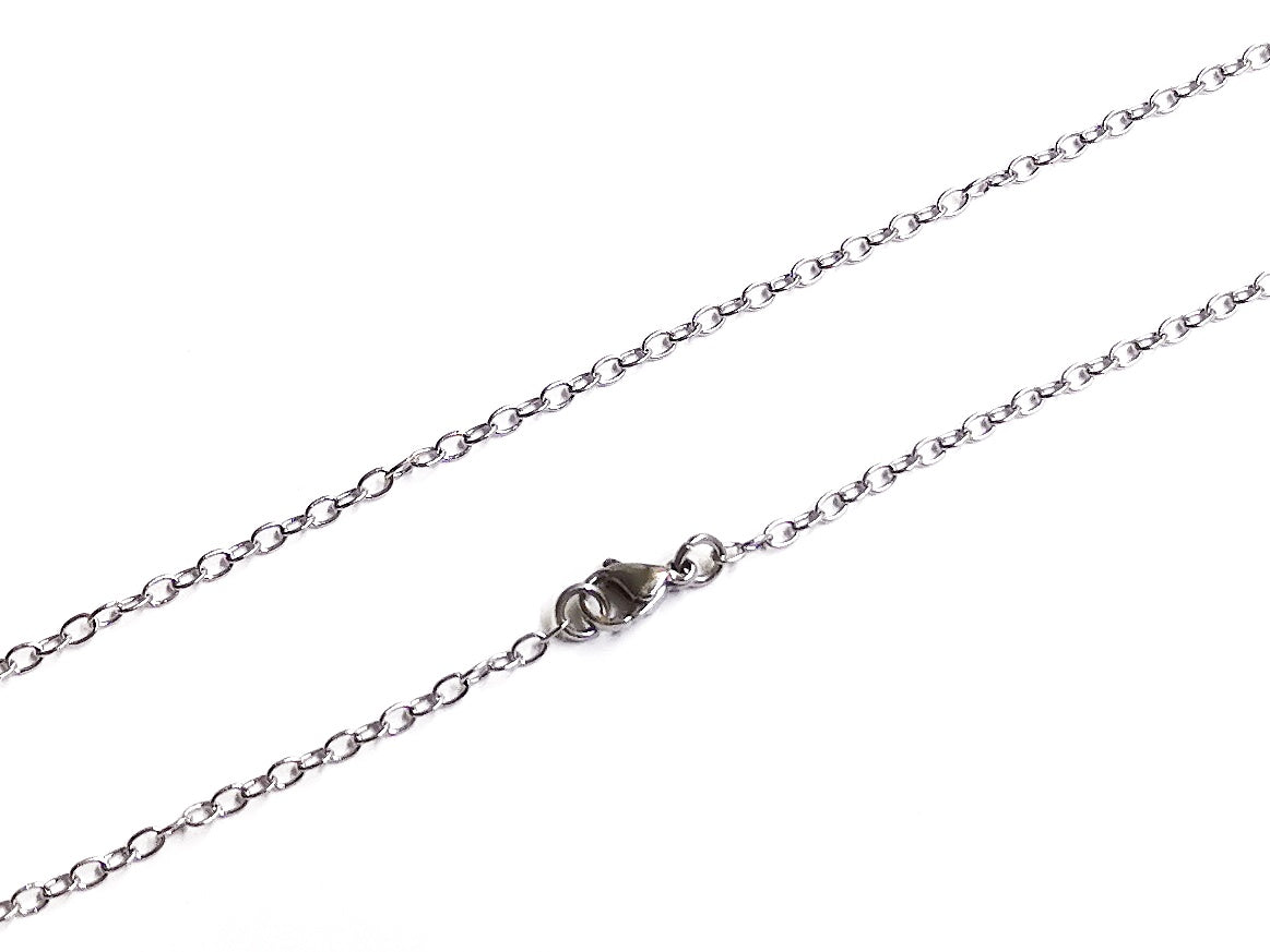 Stainless Steel Cable Chain Necklace, 2.5mm Oval | 不鏽鋼項鏈, 2.5mm O字鏈