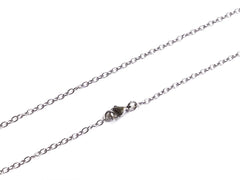Stainless Steel Cable Chain Necklace, 2.5mm Oval | 不鏽鋼項鏈, 2.5mm O字鏈