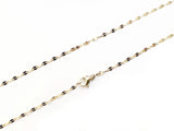 20"/24" Stainless Steel Necklace, , Flat Cable, 1.8x3.7mm Oval Link, gold color | 20"/24" 不鏽鋼項鏈, 1.8x3.7mm, O型壓扁鏈, 金色