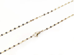20"/24" Stainless Steel Necklace, , Flat Cable, 1.8x3.7mm Oval Link, gold color | 20"/24" 不鏽鋼項鏈, 1.8x3.7mm, O型壓扁鏈, 金色