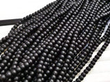 Bead, Glass pearl, matte black | 玻璃珠, 啞黑色