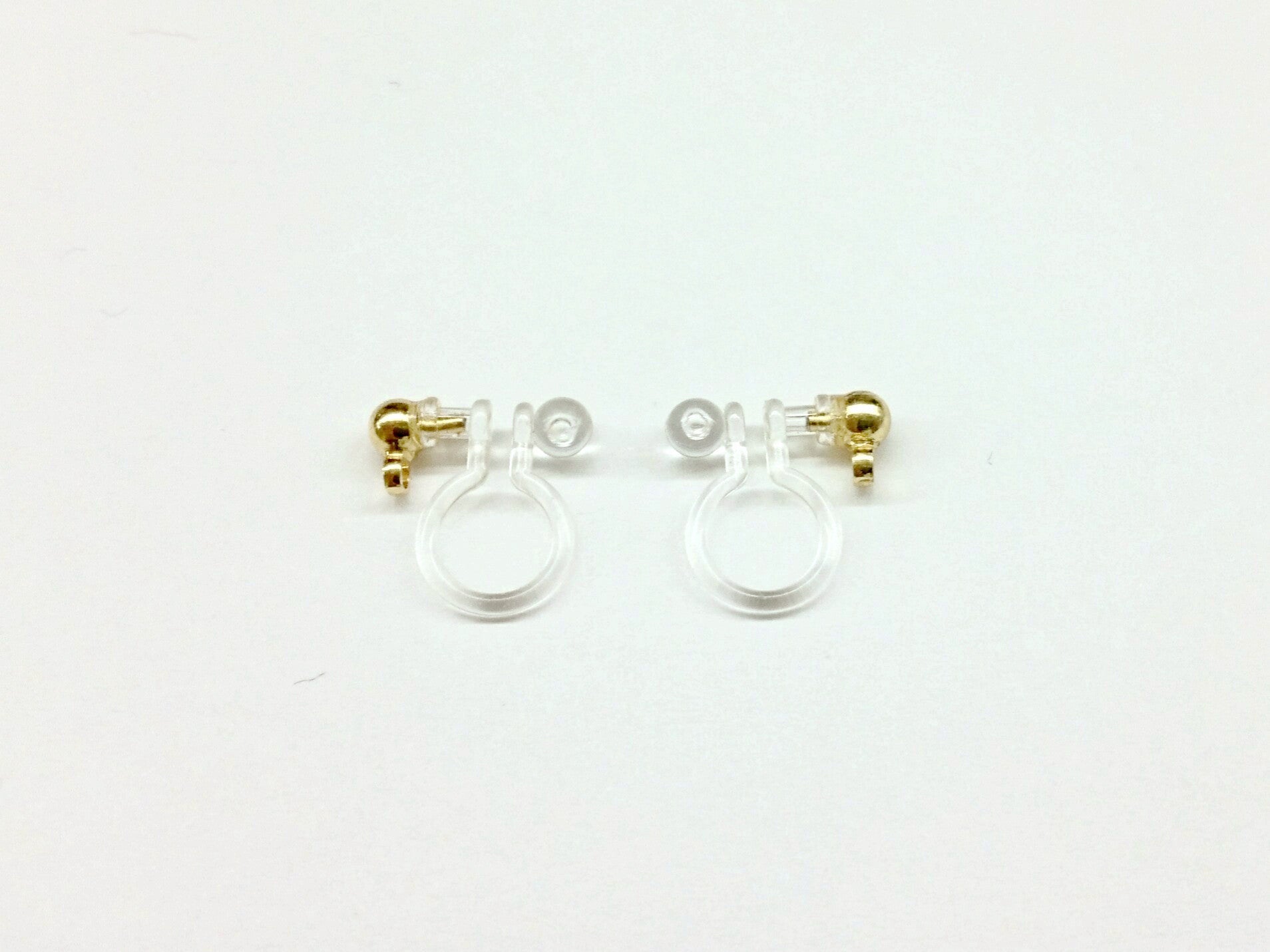 Silicone Clip On Earrings, 2 Pairs - amakeit bead 天富