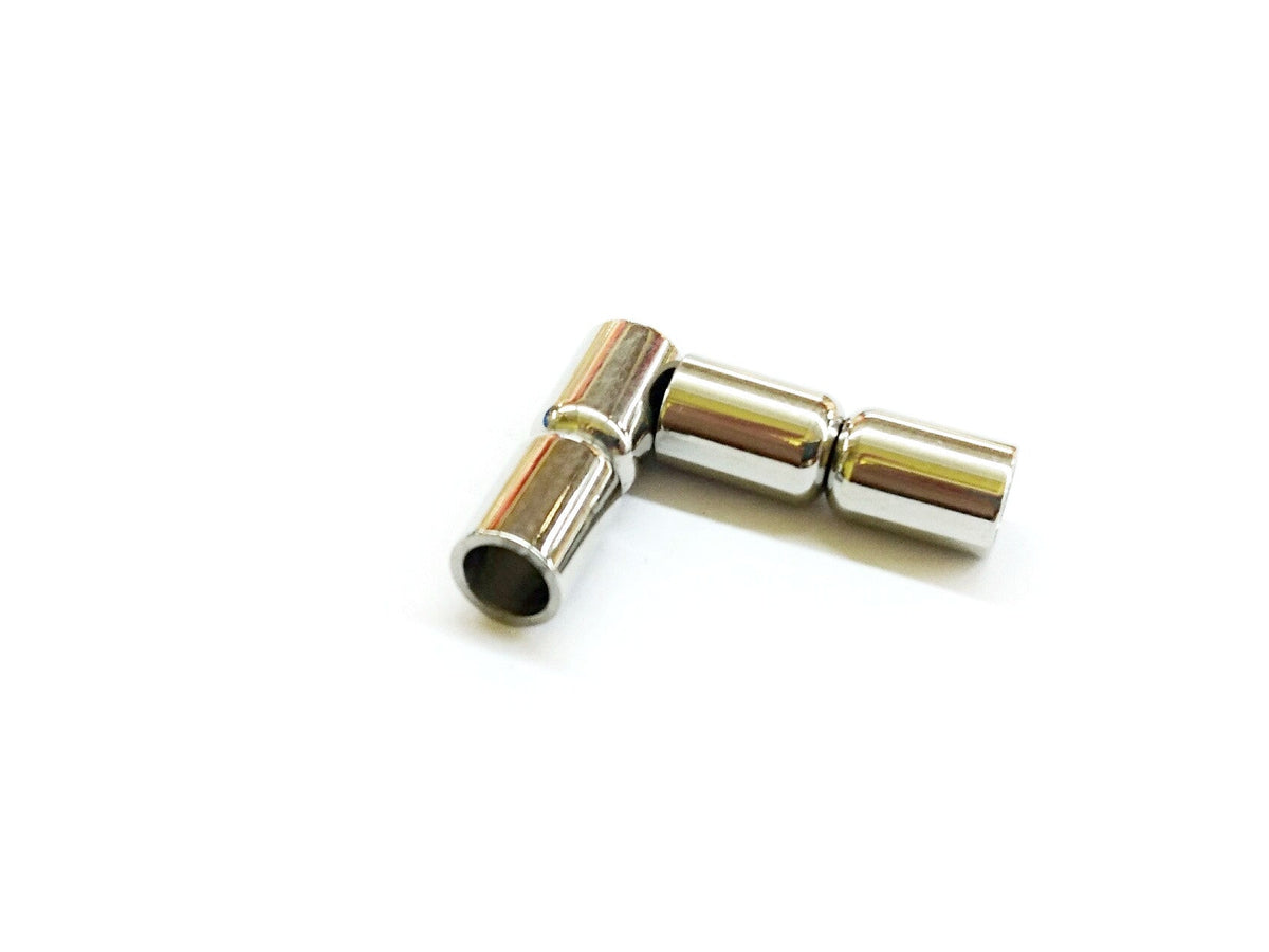 Stainless Steel Magnetic Clasp , 5.5x16mm Tube, 4mm Hole, Price Per Piece - amakeit bead 天富