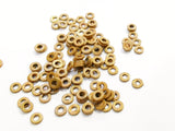Bead, Brass, 0.8x4mm, disk, spacer, 100 pcs | 銅珠, 圓片隔珠, 0.8x4mm, 100個