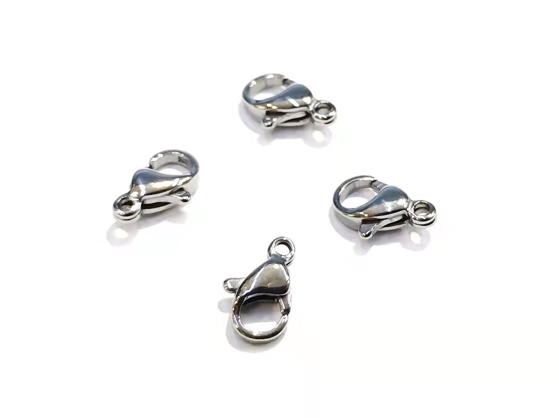 龍蝦扣, 不鏽鋼, 6.5x10mm