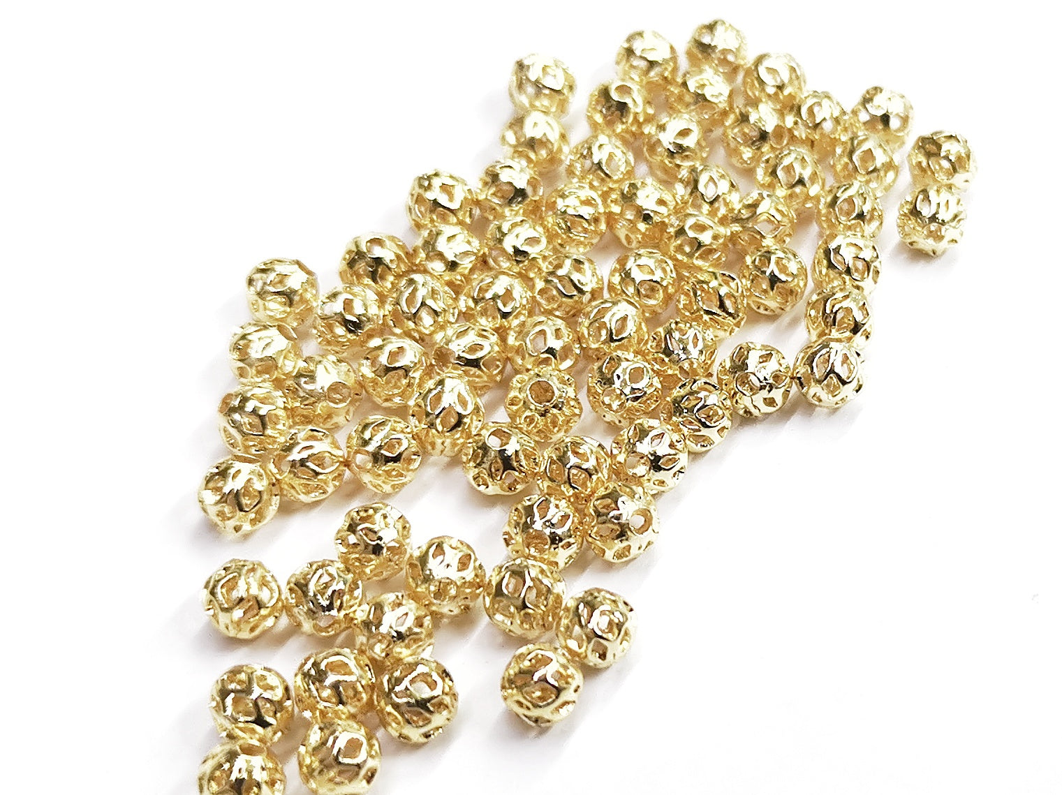 銅珠, 5mm通花銅珠, 30個