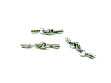 Cord End Stainless Steel Cap Clasp Set, 2.0mm cord, 2 Sets - amakeit bead 天富