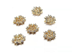 銅珠蓋, 鋯石, 8mm, 2個