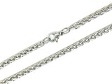 Stainless Steel Wheat Chain Necklace with Lobster Clasp, Price Per Piece - amakeit bead 天富