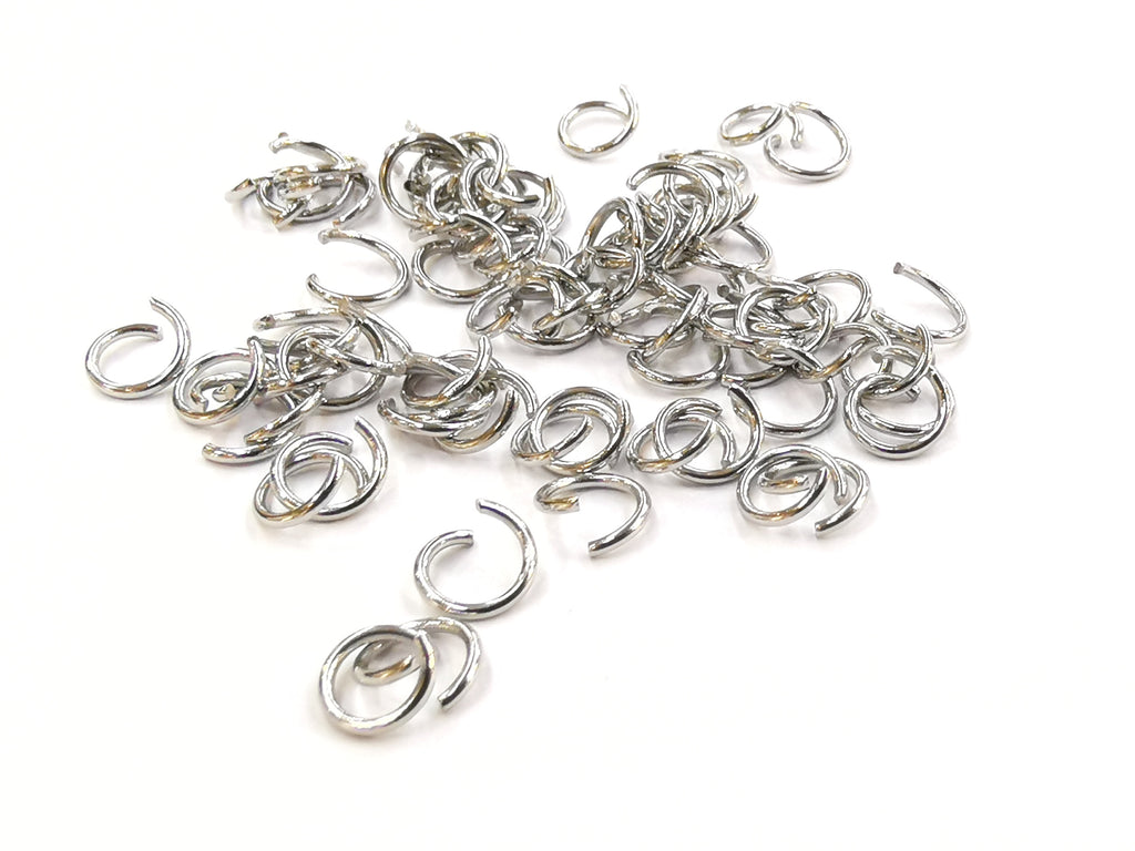 Jump Ring, 0.8x6mm, Stainless Steel, 100 Pieces  | 不鏽鋼開口圈, 0.8x6mm圓形, 100個