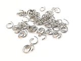 Jump Rings, 1x6mm, Stainless Steel, 72 Pieces  | 不鏽鋼開口圈, 1x6mm圓形, 72個