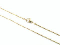 18“ 不鏽鋼項鏈 1.5mm波子鏈