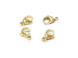 Lobster Clasp, Stainless Steel, gold color, 4 pcs |  龍蝦扣, 不鏽鋼製, 金色, 4個