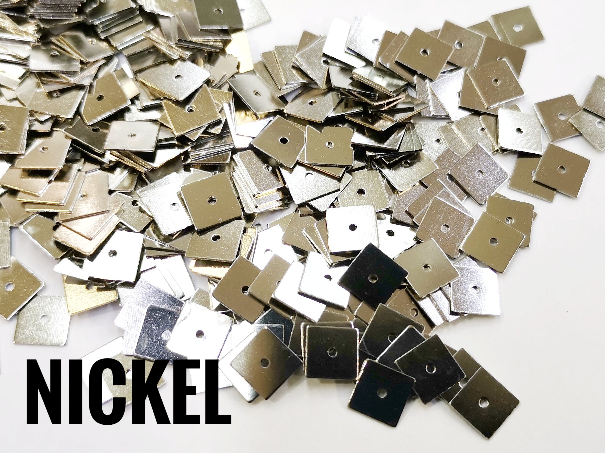 特價, 方形銅片, 7x7mm, 中孔, 100個