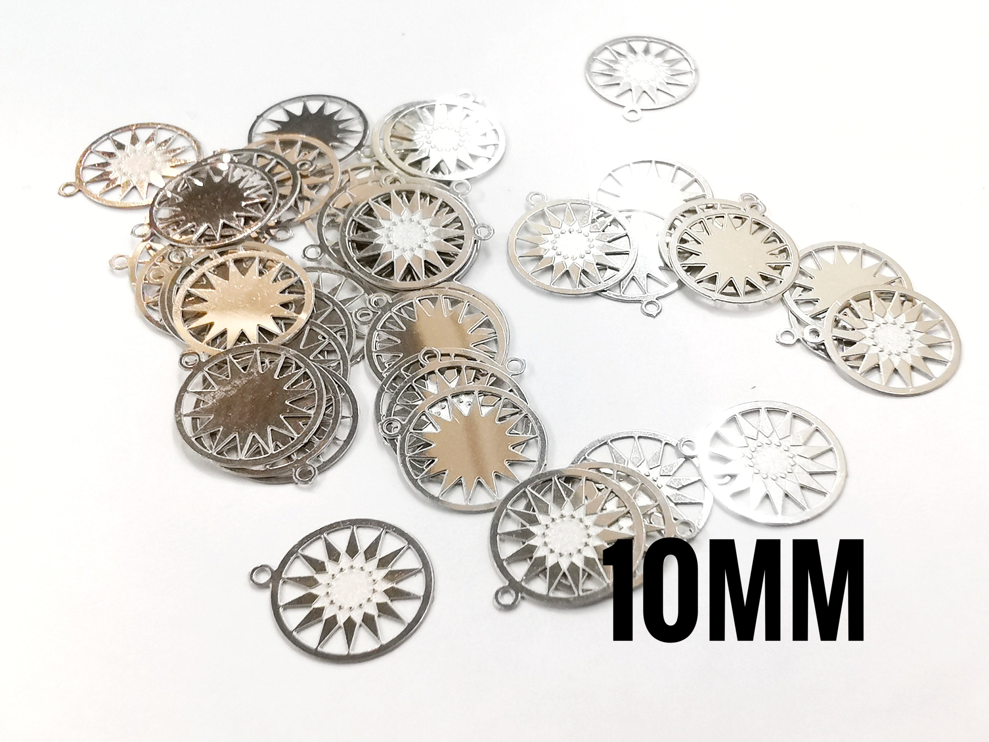 圓金屬片, 10mm, 太陽, 40個