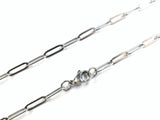 24"/30" Stainless Steel Necklace, 4x12mm Oval Chain | 24"/30" 不鏽鋼項鏈 4x12mm 橢圓形扁鏈