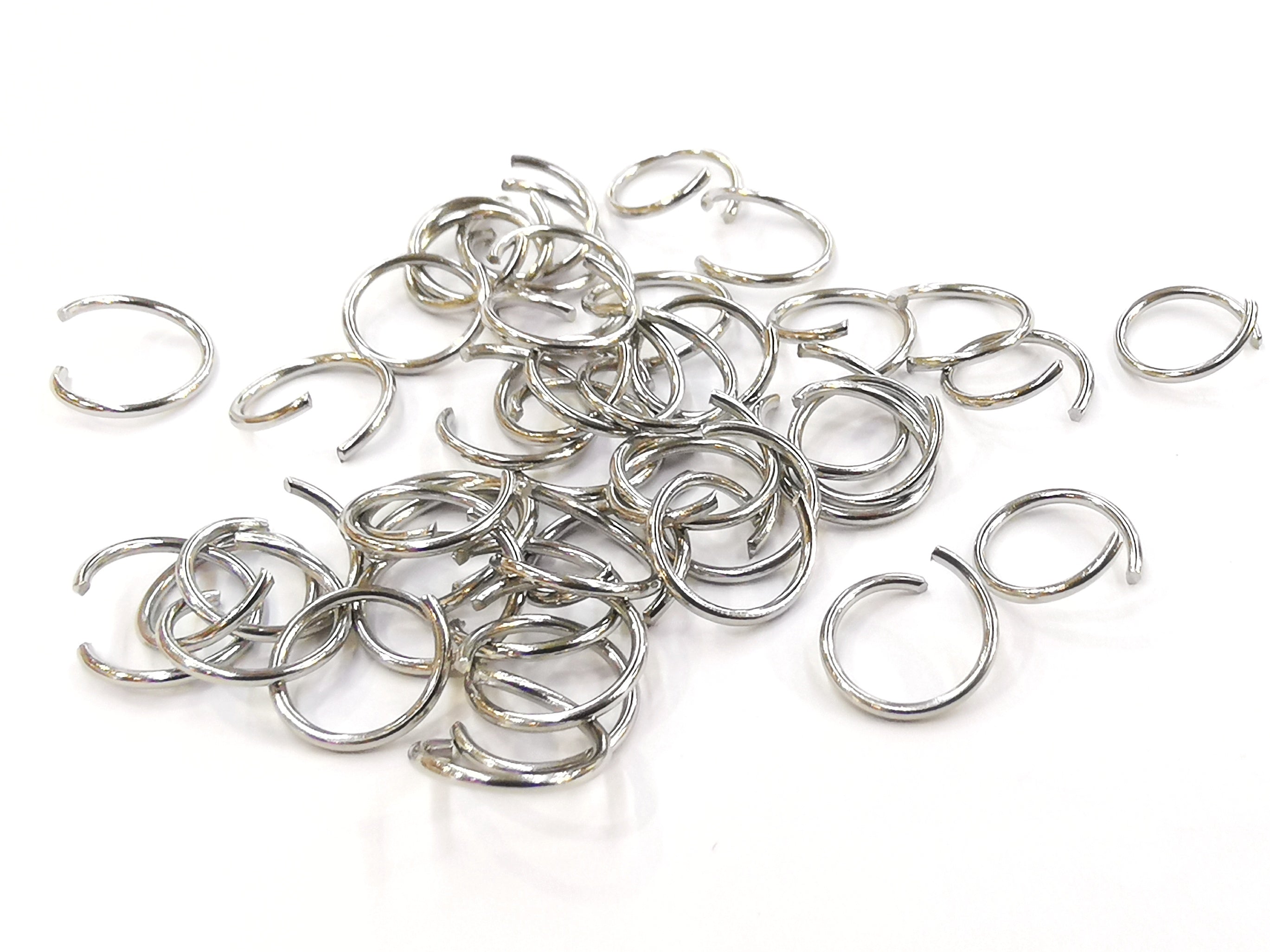 不鏽鋼開口圈, 1x10mm圓形, 50個