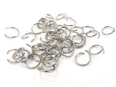 不鏽鋼開口圈, 1x10mm圓形, 50個