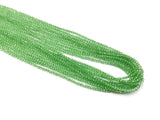 玻璃珠, 2mm, 切面圓珠, 果綠色