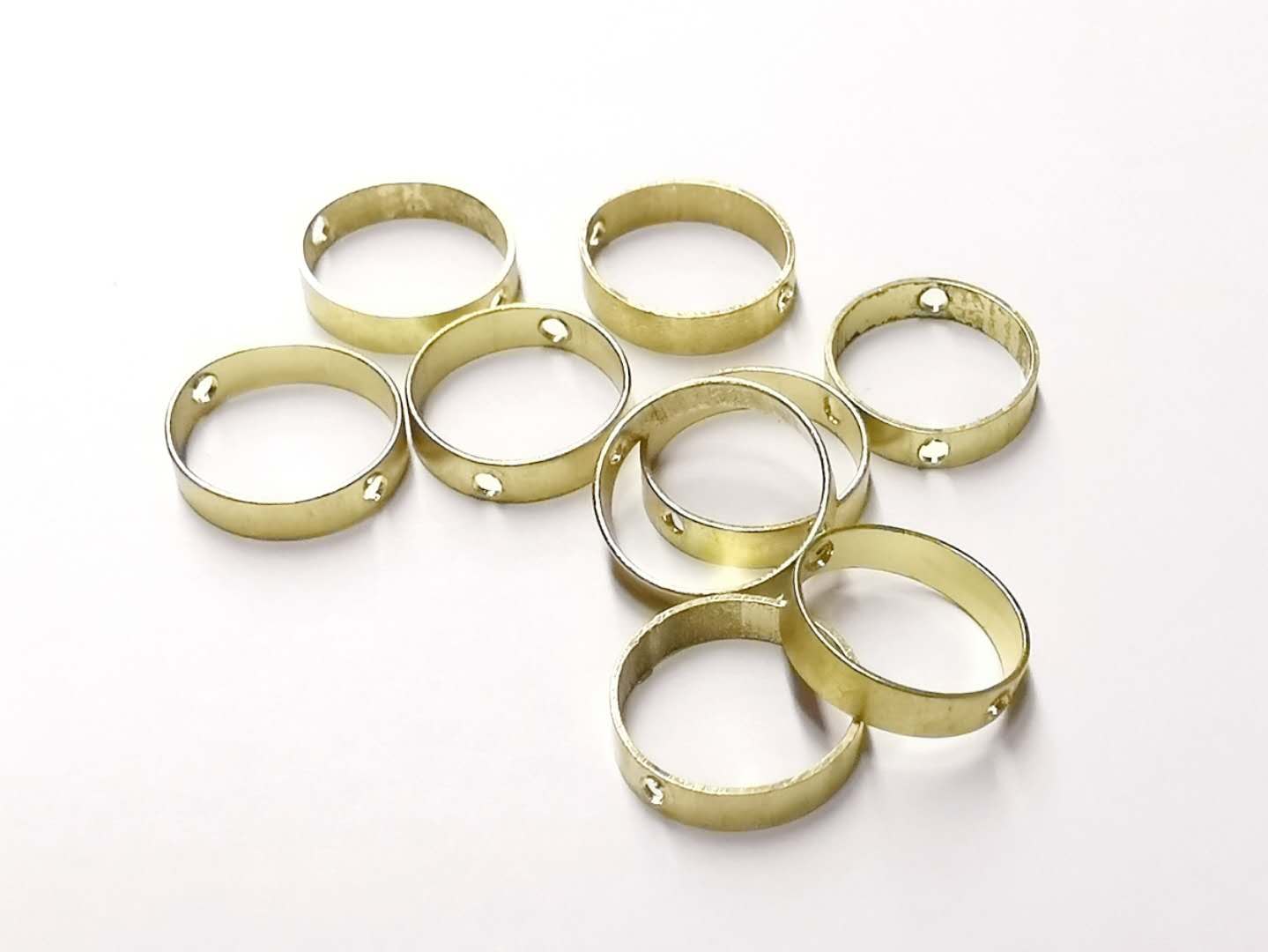 雙孔銅圈, 9mm/11mm, 6個