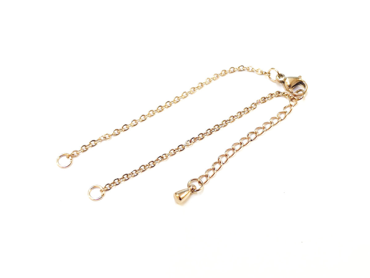 Stainless Steel DIY bracelet, 14cm, clasp set | 不銹鋼DIY手鏈, 14cm