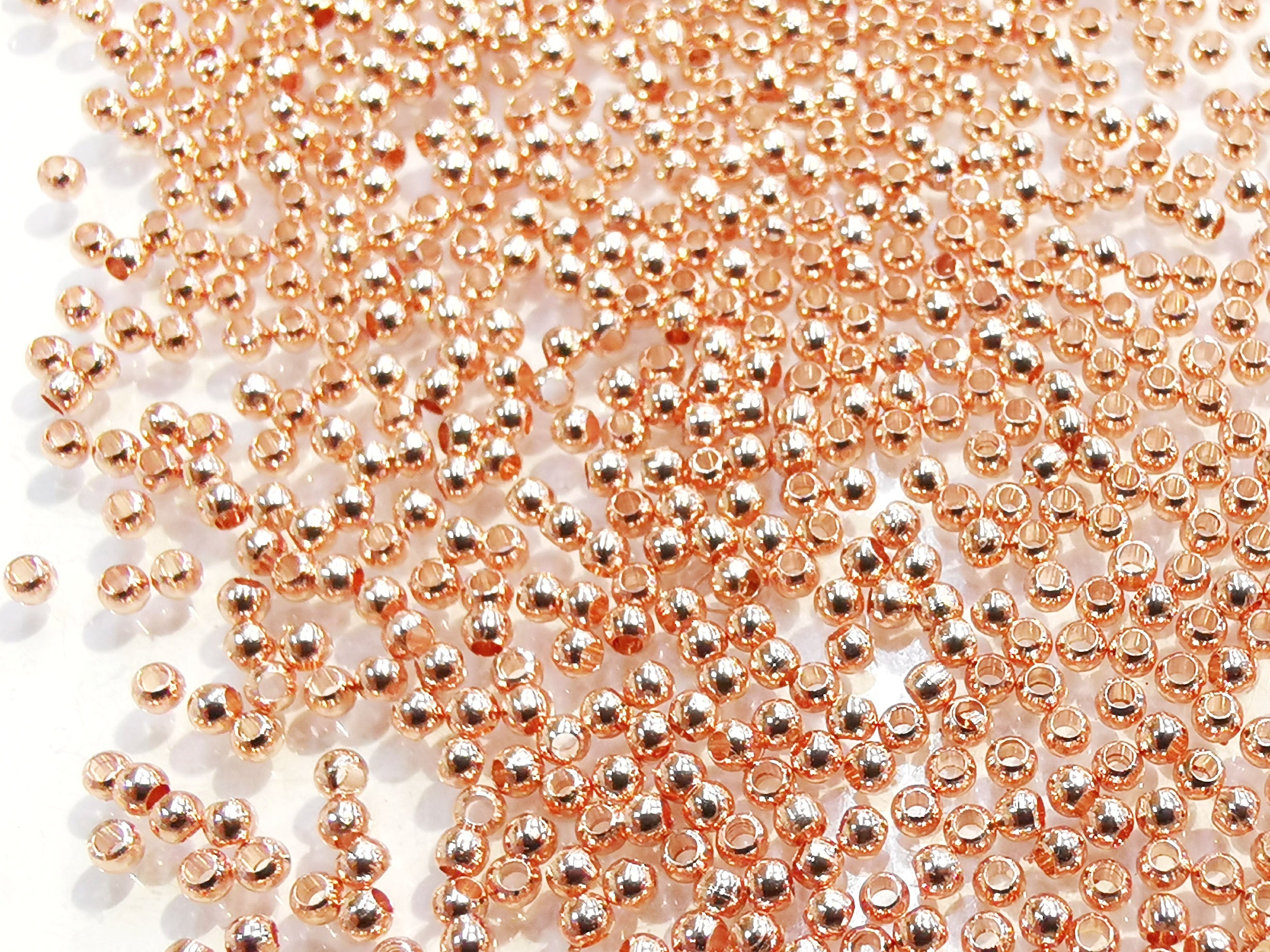 Bead, Brass, 2mm, Solid Ball, Assorted colors | 2mm圓形實心銅珠, 多色