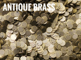 Brass Charm, 6mm brass sequin, stamping tag, 100 pcs | 圓銅片, 6mm, 邊孔, 100個