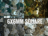 方形銅片, 6x6mm, 中孔, 150個