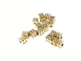 Spacer, Brass, 3mm/4mm/5mm Cube | 隔珠, 銅珠, 3mm/4mm/5mm, 方形批花珠
