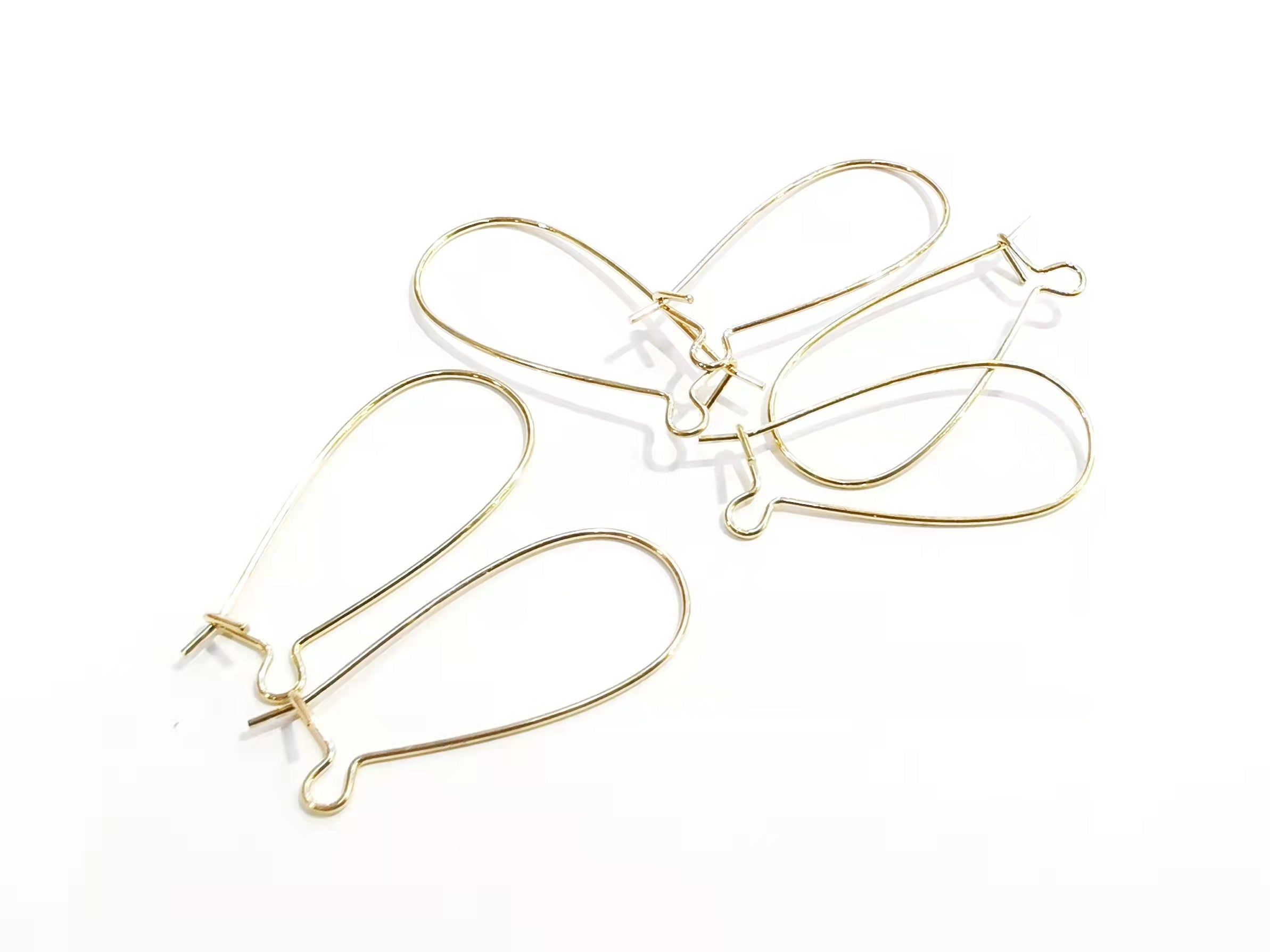 Earring, Ear hook, brass, 3cm, 3 pairs | 銅耳勾, 3cm長, 3對