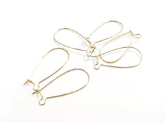 Earring, Ear hook, brass, 3cm, 3 pairs | 銅耳勾, 3cm長, 3對