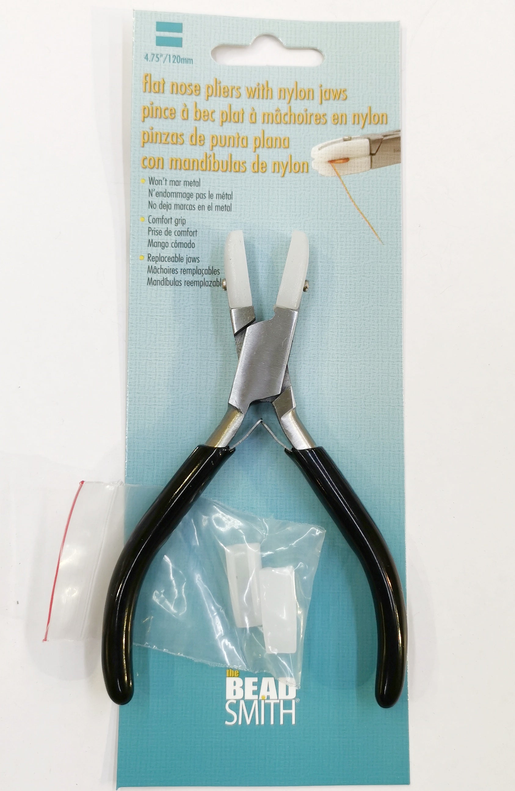 Plier, Double Nylon Jaw Flat Nose Plier, Beadsmith | 包膠平頭鉗，Beadsmith