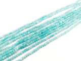 Gemstone beads, faceted round, Amazonite | 天然水晶, 圓形切面, 天河石