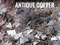 圓銅片, 7x8mm, 三角形中孔, 150個