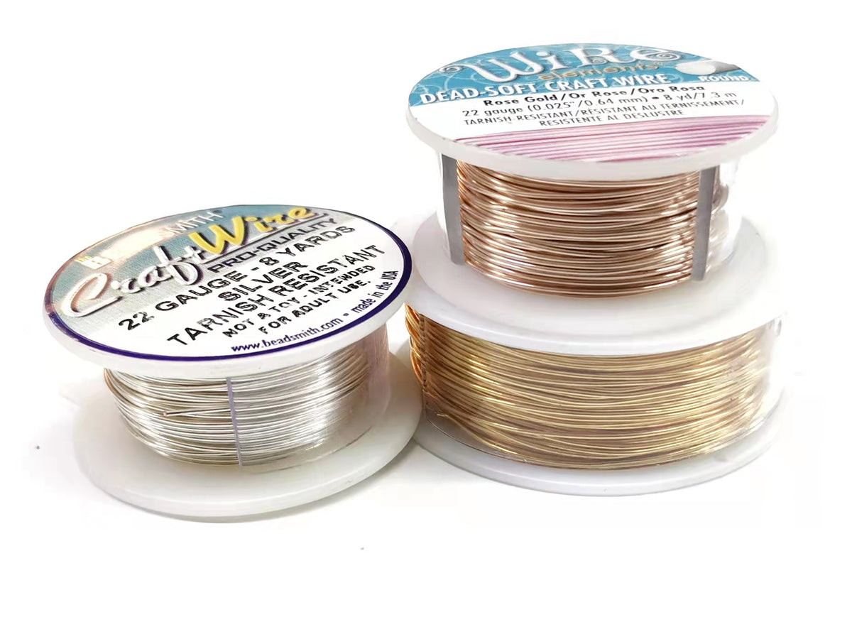 Craft Wire, Round, Beadsmith, 22 Gauge (0.64mm) | 圓銅線, Beadsmith, 22 Gauge (0.64mm)